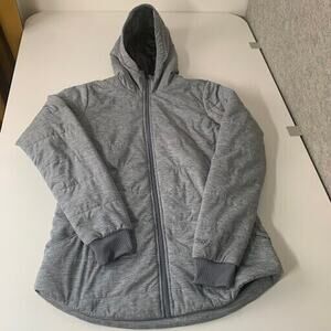 MARMOT -‎ Womens VISITA INSULATED Grey Jacket Sz Small Outdoors Warm Hooded EUC